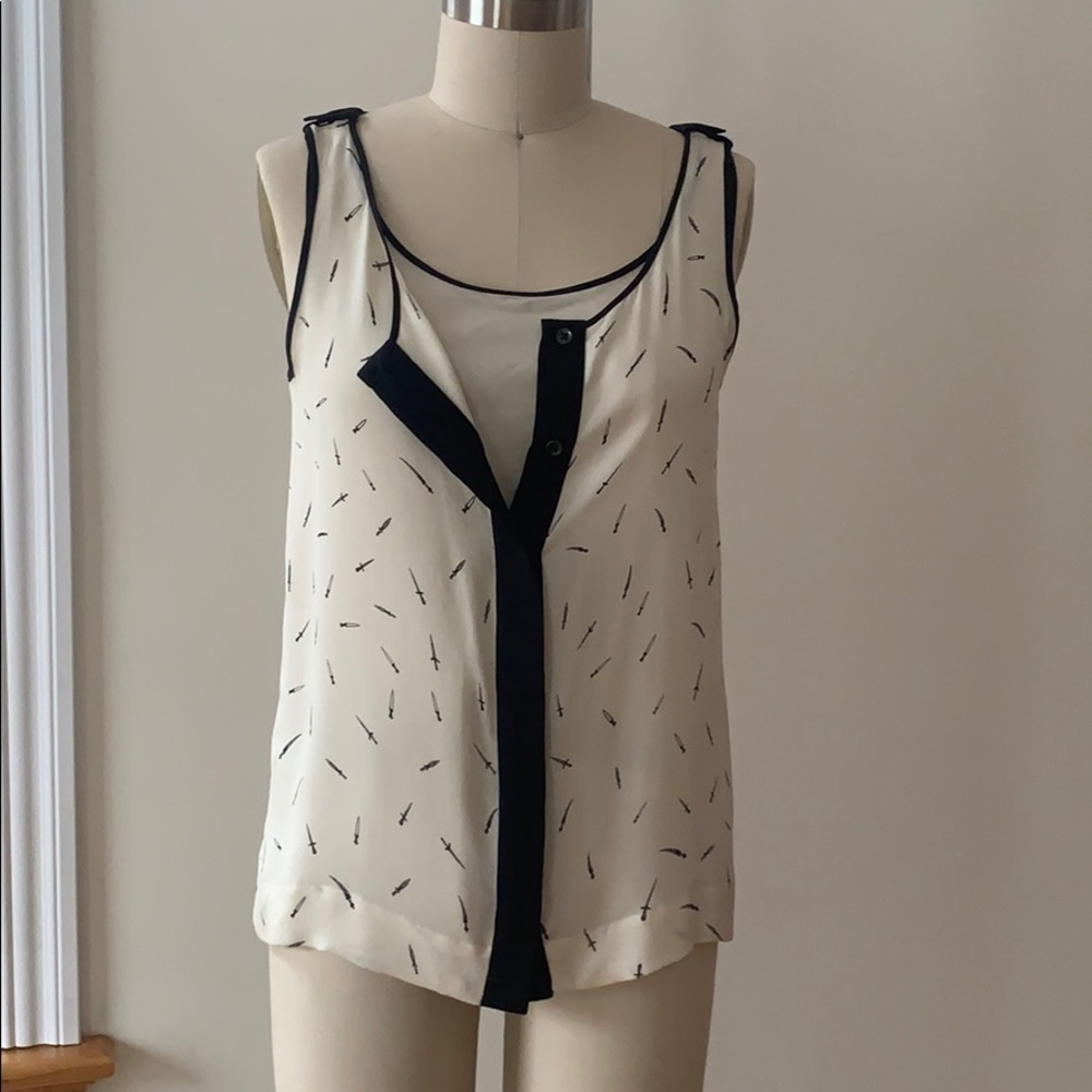 Silk sleeves blouse